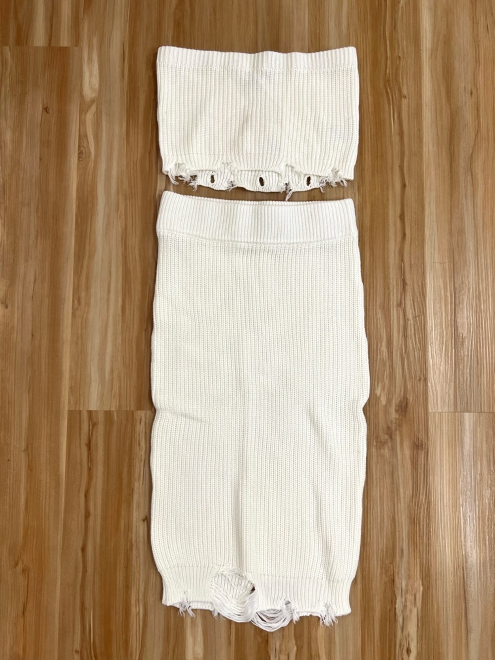 SER.O.YA Revolve Grace Knit Two-Piece Tube Top and Skirt Set NWT